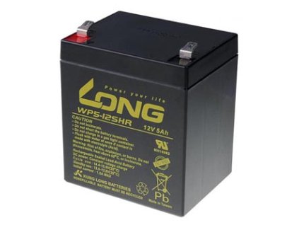 Long olověný akumulátor HighRate F2 pro UPS, EZS, EPS, 12V, 5Ah, PBLO-12V005-F2AH