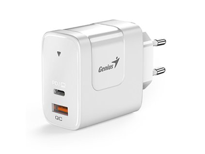 Genius Síťový adaptér 65W, 2 porty, USB-C, USB-A, PD-65AC