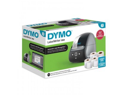 Tiskárna samolepicích štítků Dymo, LabelWriter 550, PROMO 4x štítky zdarma