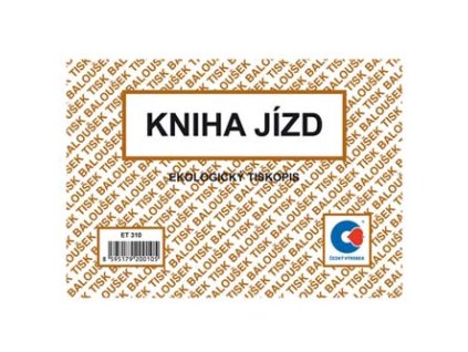 Kniha jízd ET310, A6, 3x52listů,3ks, cena za 1ks, Baloušek