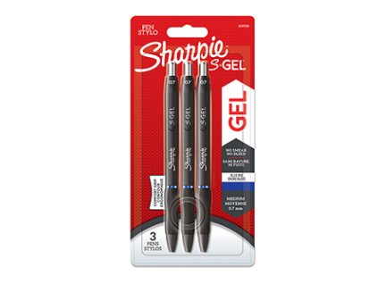 Sharpie, gelové pero S-Gel, modré, 3ks, 0.7mm
