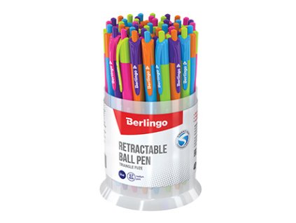 Berlingo, pero automatické kuličkové, modré, 40ks, 0.7mm, Triangle Fuze RT