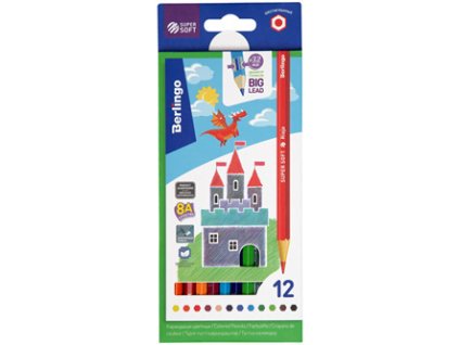 Berlingo, pastelky color, 12ks, SuperSoft