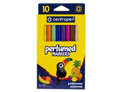 Centropen, sada popisovačů 2589, 10ks, 2.3mm, zdravotně nezávadný inkoust s vůní ovoce
