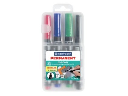 Centropen, sada marker 8516, color, 4ks, 2.5mm, alkoholová báze, cena za 1ks
