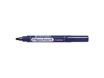 Centropen, flipchart marker 8550, modrý, 10ks, 2.5mm, nepropíjí se papírem, cena za 1ks