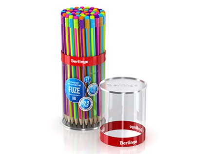 Berlingo, grafitová tužka Fuze, color, 72ks, s pryží