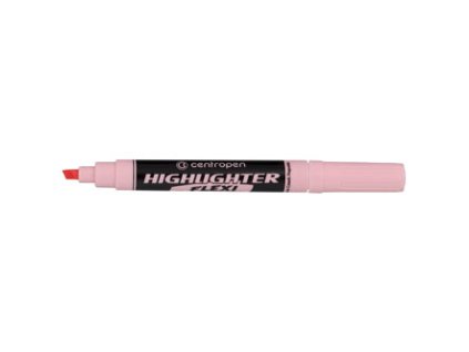 Centropen, zvýrazňovač 8542, růžový, 10ks, 1-5mm, se super pružným hrotem, cena za 1ks