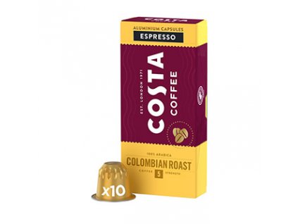 Kávové kapsle Nespresso espresso, Colombia 100% Arabica Espresso, 10 kapslí, krabička