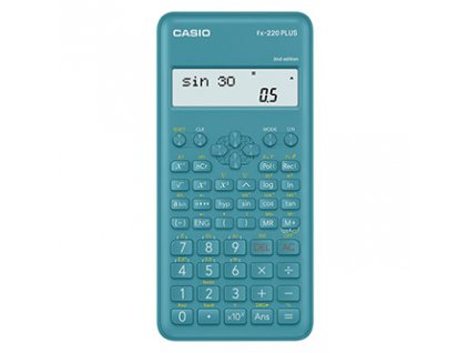 Casio Kalkulačka FX 220 PLUS 2E CASIO, modrá, školní