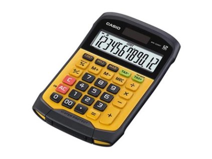 Casio Kalkulačka WM 320 MT, černo-žlutá, stolní, vodotěsná