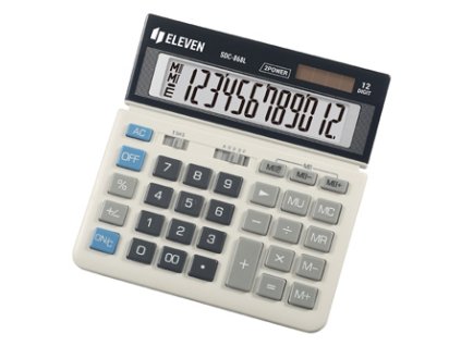 Eleven Kalkulačka SDC868L, černo-bílá, stolní, dvanáctimístná
