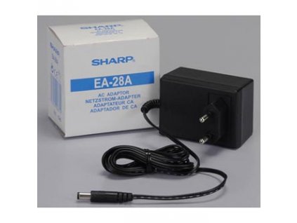 Síťový adaptér, SH-MX15W EU, 220V (el.síť), napájení kalkulaček, Sharp, EA28A