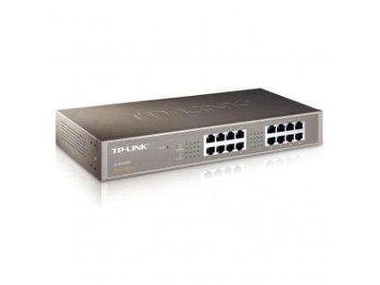 TP-LINK switch TL-SG1016D 1000Mbps, automatické učení adres MAC, auto MDI/MDIX