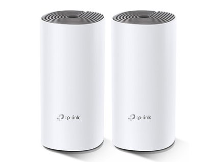 TP-LINK Wifi Mesh kit Deco E4(2-pack) 2.4GHz a 5GHz, přístupový bod, IPv6, 1200Mbps, integrovaná anténa, 802.11ac, 2Pack, ISP, rod