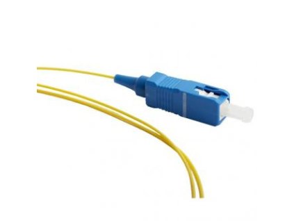 Optický PigTail Single mode (9/125), SC - bez 2. konektoru, 1m, economy