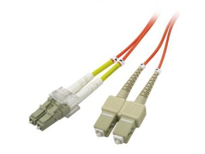 Optický Patch Cord Multi mod (62,5/125), 2xLC - 2xLC, 1m, economy