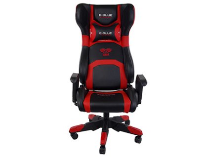 Herní židle E-blue COBRA, červená, Bluetooth