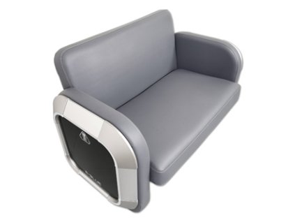 Herní dvojitá sofa E-blue EEC346-21, šedá