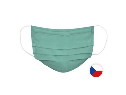 Nano rouška, zelená, 5-vrstvá, L, 50ks, Spurtex