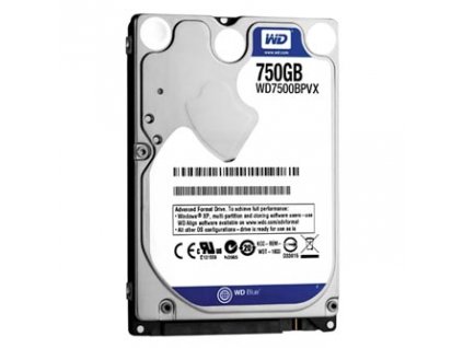 Western Digital interní pevný disk, WD Blue, 2.5", SATA III, 0,75TB, 750GB, WD7500BPVX