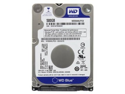 Western Digital interní pevný disk, WD Blue, 2.5", SATA III, 0,5TB, 500GB, WD5000LPCX