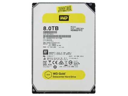 Western Digital interní pevný disk, WD Gold Raid, 3.5", SATA III, 8TB, 8000GB, WD8002FRYZ