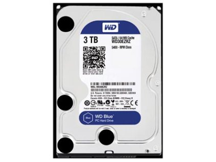 Western Digital interní pevný disk, WD Blue, 3.5", SATA III, 3TB, 3000GB, WD30EZRZ