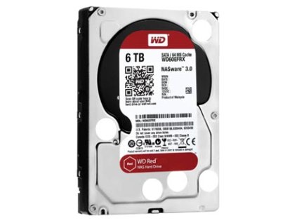 Pevný disk NAS, Western Digital, 3.5", 6000GB, 6TB, WD Red, SATA III, IntelliPower, WD60EFRX