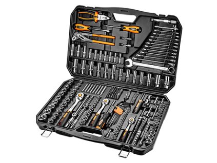 Sada nářadí a nástrčných hlavic, 10-078, 233 ks, Neo Tools