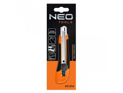 Neo Tools nůž s odlamovací čepelí, 0.5mm, protiskluzový, ergonomický design