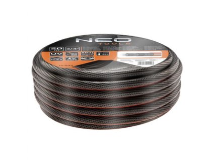 NEO TOOLS zahradní hadice NEO PRO - 6 vrstev, 20m, 3/4", 30bar, oranžovo-černá, 15-843