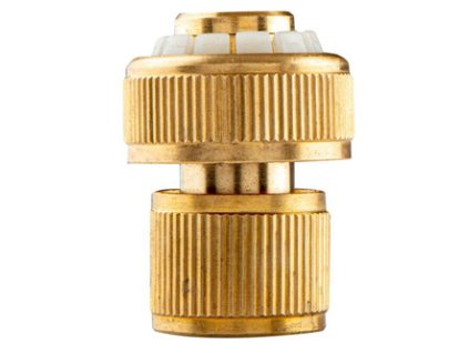 NEO TOOLS rychlospojka s funkcí STOP materiál mosaz, 3/4", zlatá, 15-733