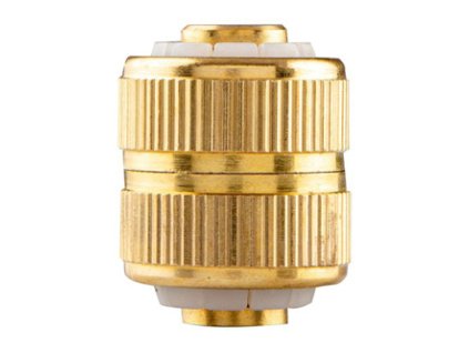 NEO TOOLS spojka pro pevné spojení hadic materiál mosaz, 1/2", zlatá, 15-736