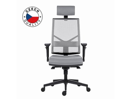 Powerton Kancelářské ergonomické křeslo Marie, Šedé