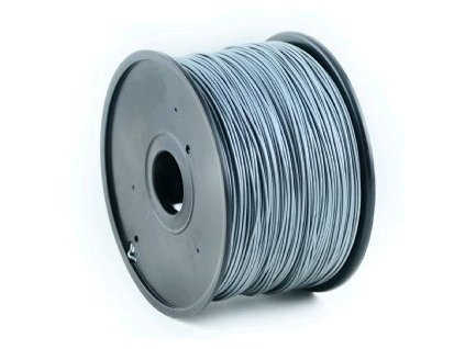 Tisková struna (filament) GEMBIRD, ABS, 1,75mm, 1kg, stříbrná