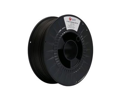 Tisková struna (filament) C-TECH PREMIUM LINE, PLA, carbon, 1,75mm, 1kg