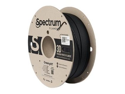 Tisková struna (filament) Spectrum GreenyHT 1.75mm Traffic Black 1kg