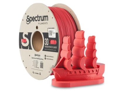 Tisková struna (filament) Spectrum Pastello PLA 1.75mm HOLLAND RED 1kg