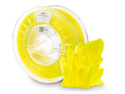Tisková struna (filament) Spectrum PLA Crystal 1.75mm ELECTRIC YELLOW 1kg
