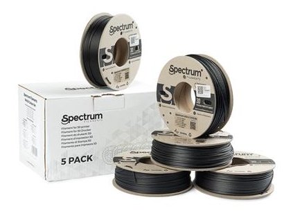 Tisková struna (filament) Spectrum 5PACK Carbon Set 1.75mm (5x 0.25kg)
