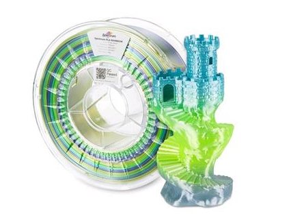 Tisková struna (filament) Spectrum PLA SILK RAINBOW 1.75mm FROST GLOSS 1kg