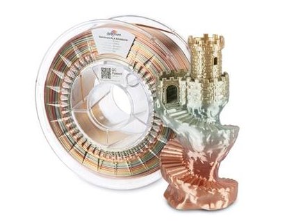 Tisková struna (filament) Spectrum PLA SILK RAINBOW 1.75mm ANCIENT 1kg