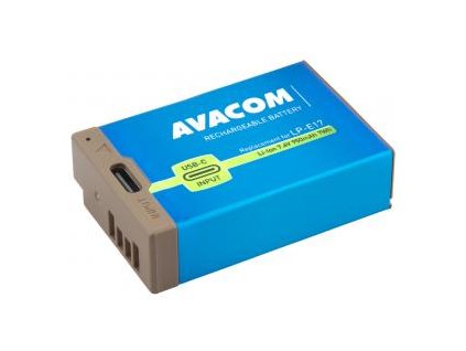 Canon LP-E17 vstup USB-C Li-Ion 7.4V 950mAh 7Wh