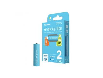 Nabíjecí baterie AA Panasonic Eneloop Lite N 950mAh Ni-MH 2ks Blistr - 3000 nabíjecích cyklů