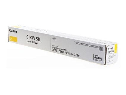 Original Toner Yellow Canon ADV iR-C5535, iR-C5540, iR-C5550, iR-C5560 (C-EXV51LY, CEXV51LY, 0487C002)
