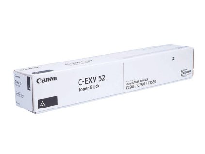 Original Toner Black Canon ADV iR-C7565, iR-C7570, iR-C7580 (C-EXV52BK, CEXV52BK, 0998C002)