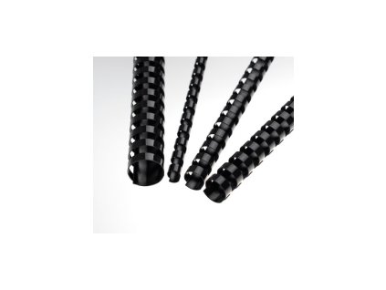 Plastové hřbety 14 černé