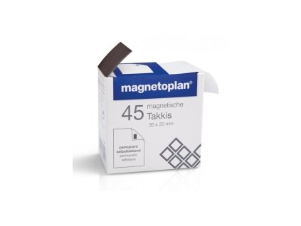 Magnetoplan Takkis samolepící magnety 30 x 20 mm (45ks)