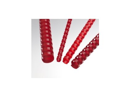 Plastové hřbety 16 červené